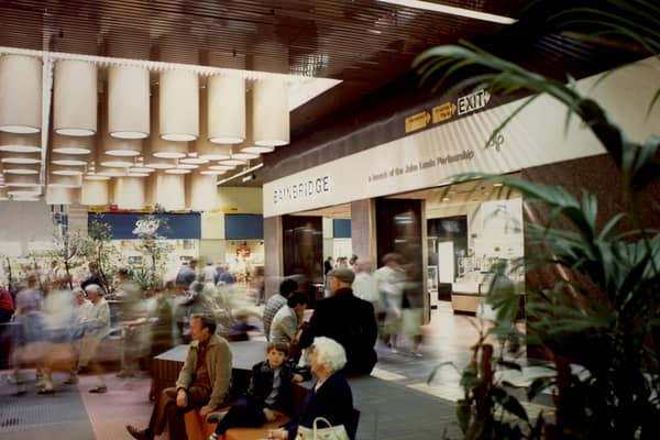 A view of the interior of Eldon Square Shopping Centre taken in 1982.