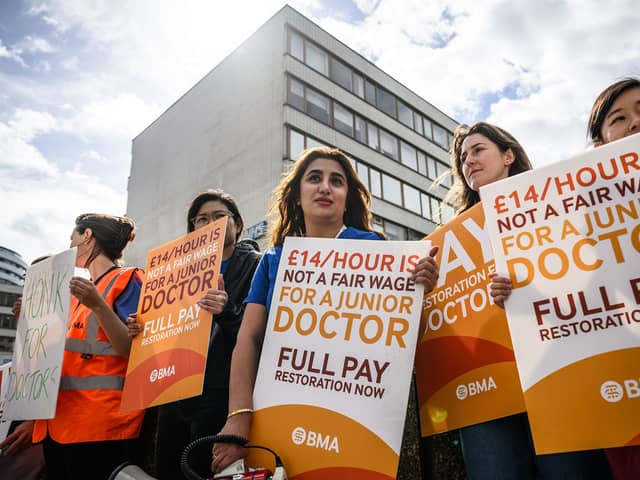 Junior doctors are striking for five days ahead of the general election. (Photo: Leon Neal/Getty Images)