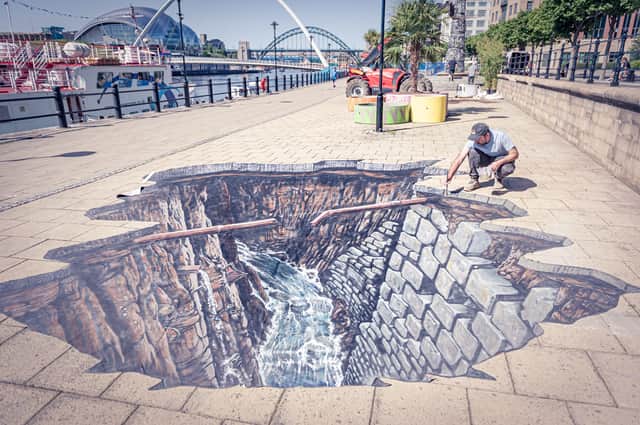 3D Artwork on Newcastle’s Quayside 