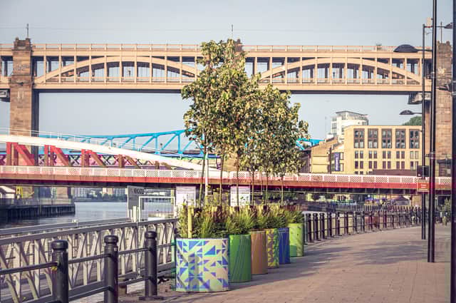 NE1’s Linear park on Newcastle Quayside