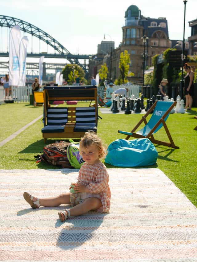 NE1’s Urban Garden replaces the Quayside Seaside as part of this years Summer in the City programme.