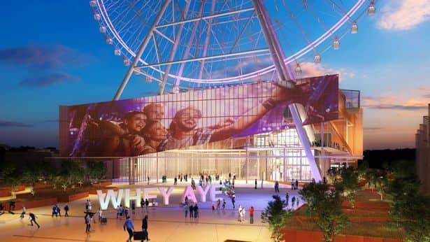 Plans for the screen size have changed from the initial proposals and only 60% of the 200ft screen will be able to show adverts. Pic via: BBC LDRS 