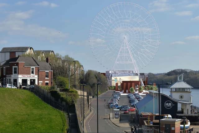Plans approved by Newcastle Council  show how the wheel will look against the backdrop from Newcastle’s Quayside near Ouseburn. 