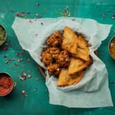 SnackWallah Vegan restaurant in the Grainger Market is popular for grab and go food 