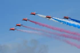 The Red Arrows, are set to return to the Great North Run in 2021 (pictured here in 2016)