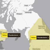 A weather warning for thunderstorms has been issued for Newcastle and the North East. 