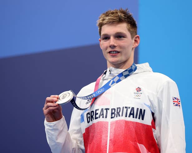 Duncan Scott of Team Great Britain picks up silver for the Men’s 200m Individual Medley Final at the Tokyo 2020 Olympic Games. (Photo by Maddie Meyer/Getty Images)