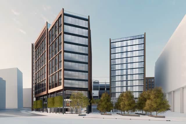 An artist’s impression of the new Strawberry Place development in Newcastle. Credit Helios.