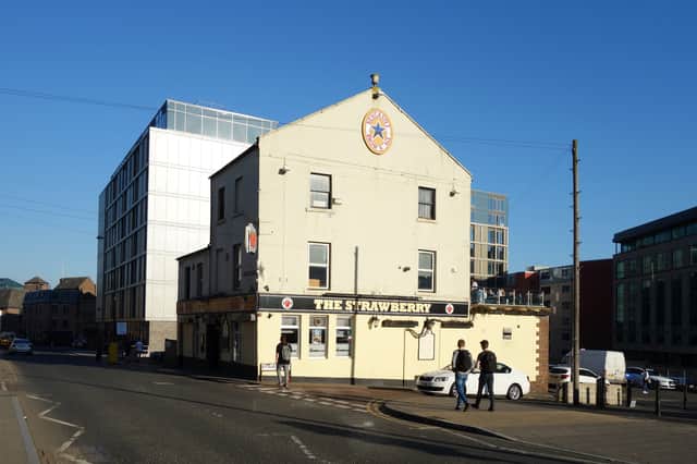 Office buldings will be erected around the site of The Strawberry, a favourite with Newcastle United fans