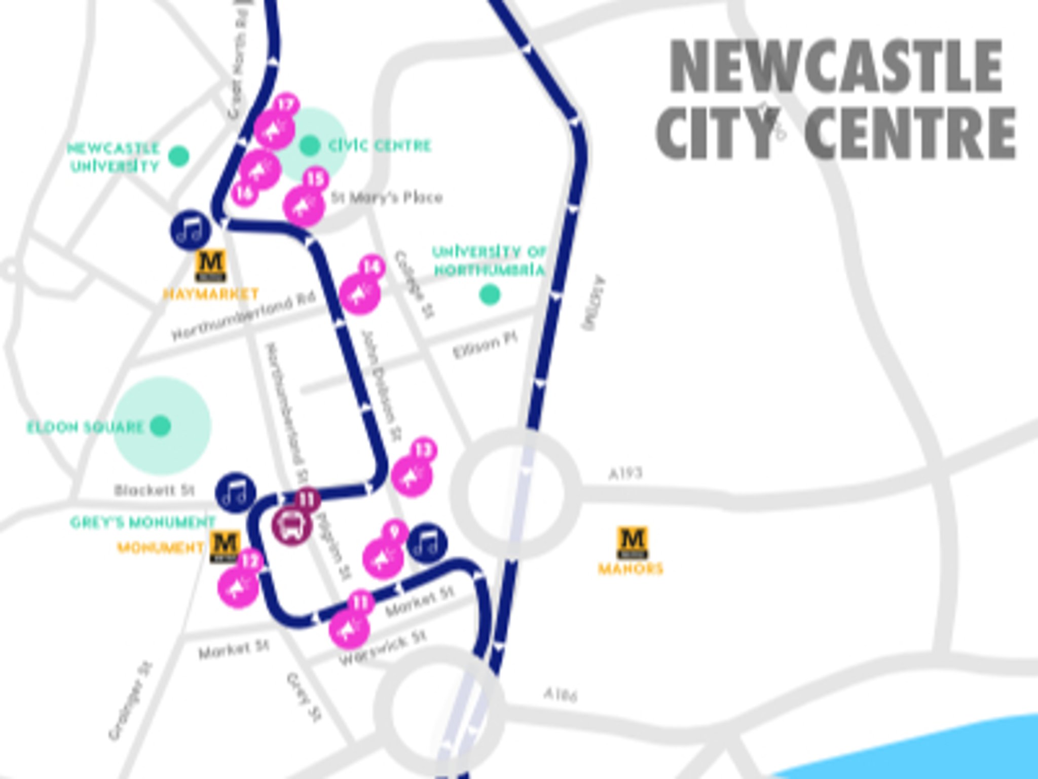 Great North Run Map Road Closures For Great North Run 2021 Confirmed | Newcastleworld