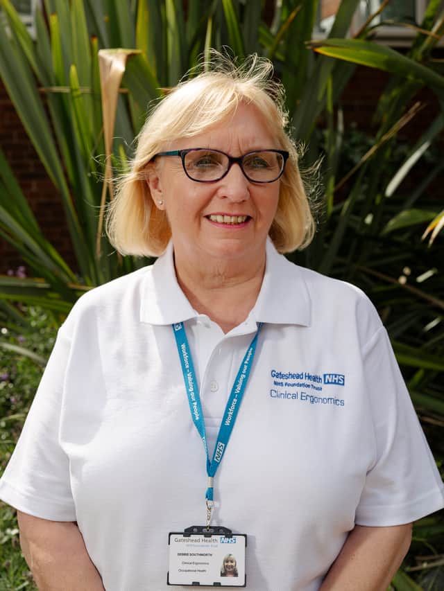 Occupational Health Lead Deborah Southworth from the Queen Elizabeth Hospital in Gateshead