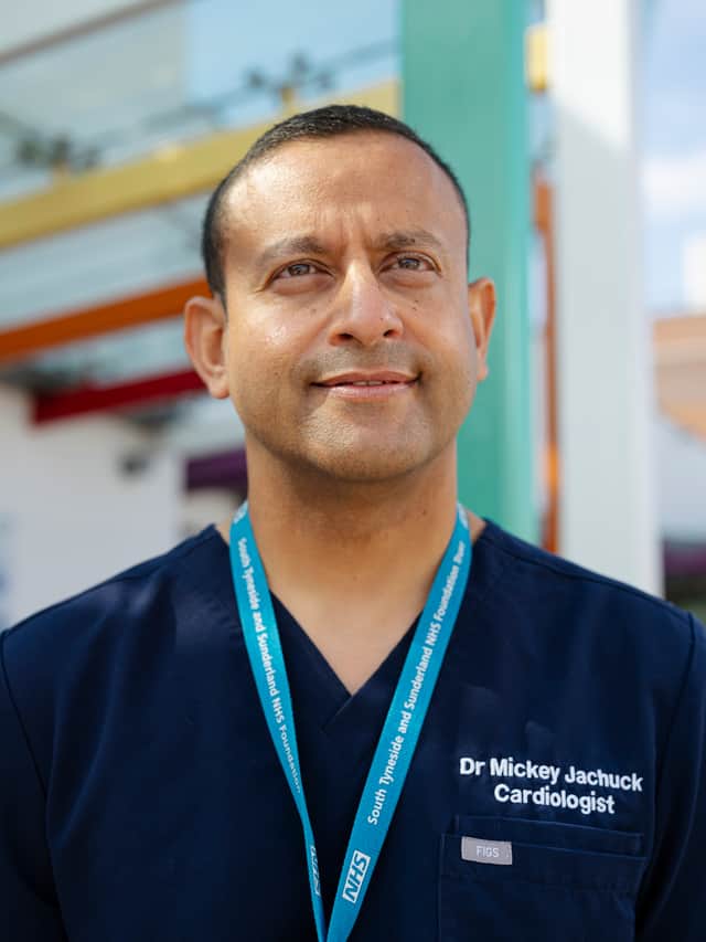 Consultant Cardiologist, Dr Mickey Jachuck, from South Tyneside and Sunderland NHS Foundation Trust,
