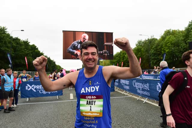  Mayor of Manchester Andy Burnham at the Great North Run 2021 (Kevin Brady)