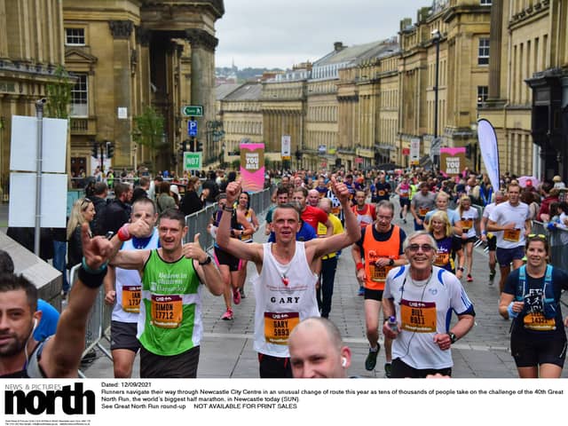 GNR40 brought thousands of runners through Newcastle City Centre for the 40th Great North Run 
