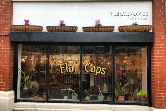 Flat Caps Coffee is filled with greenery and vintage style touches for a perfect insta snap 