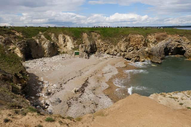 A cove on the coastline near South Shields (Photo by Ian Forsyth/Getty Images).