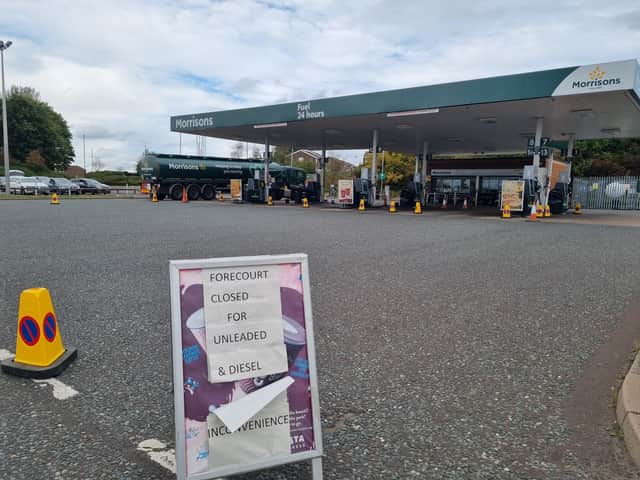 Morrisons in Killingworth was getting restocked at around 2pm on Saturday afternoon.
