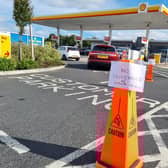 The Shell Garage at Gosforth Park ran out of unleaded petrol on Saturday.