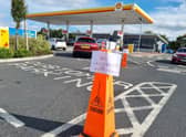 The Shell Garage at Gosforth Park ran out of unleaded petrol on Saturday.