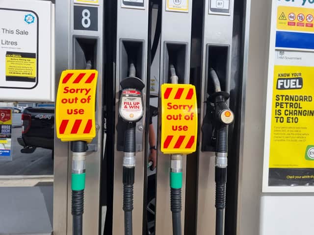 The Shell Garage off Sandy Lane ran out of unleaded fuel.