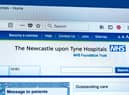 The homepage of the official website for the Newcastle Upon Tyne Hospitals NHS Foundation Trust in the UK, on 5th March 2018.  C