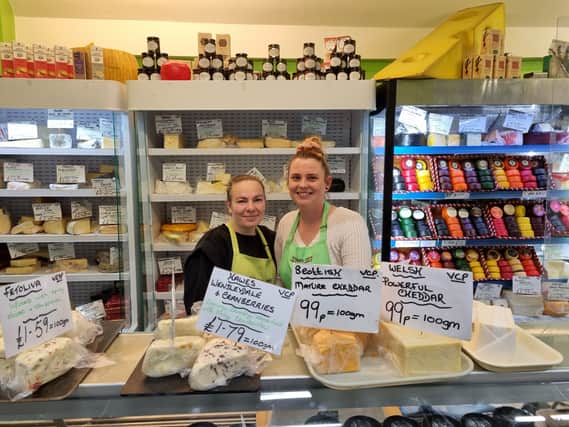 The ladies of Matthew’s Cheese are hoping for more business