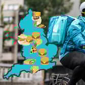 What does Newcastle-upon-Tyne like to order for its takeaway treats?