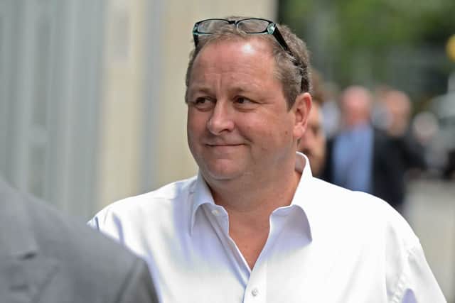 Owner of Sports Direct and Newcastle United, Mike Ashley arrives at the High Court in central London on July 3, 2017, to defend himself against a lawsuit filed by a former business associate.