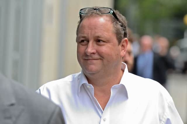 Owner of Sports Direct and Newcastle United, Mike Ashley arrives at the High Court in central London on July 3, 2017, to defend himself against a lawsuit filed by a former business associate. 