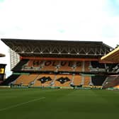 A general view inside the stadium prior to the Carabao Cup Third Round match between Wolverhampton Wanderers and Tottenham Hotspur at Molineux on September 22, 2021 in Wolverhampton, England. 