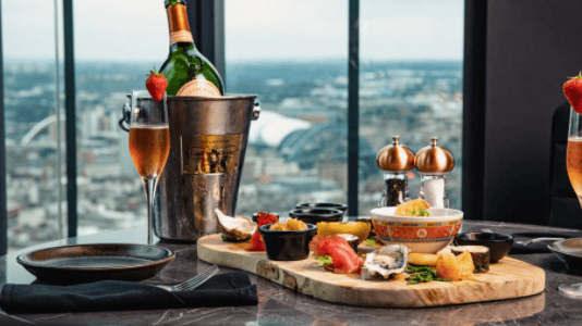 <p>3SIXTY bar and restaurant is located at the top of Hadrian’s Tower, the tallest building in the city.</p>