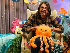 Dave Grohl. Foo Fighers and Nirvana rock legend, will read a book inspired by a Beatles hit song (Picture: BBC)