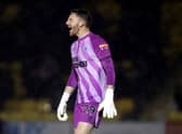Mark Gillespie of Newcastle United shouts instructions during the Papa John’s EFL Trophy Group match between Harrogate Town and Newcastle United U21’s at The EnviroVent Stadium on October 05, 2021 in Harrogate, England. 