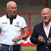 Tony Pulis walks with new Newcastle United ‘adviser’ Frank McParland.