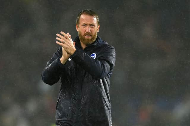 Brighton manager Graham Potter. (Photo by Mike Hewitt/Getty Images)