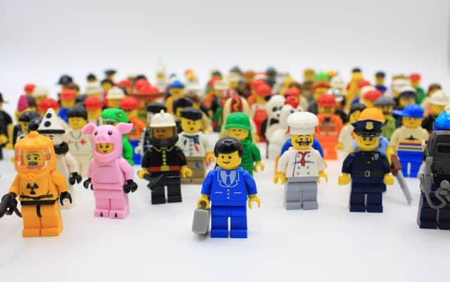 LEGO mini characters which are isolated on white in Hong Kong on 1 March 2015. Lego minifigure are the successful line in Lego products