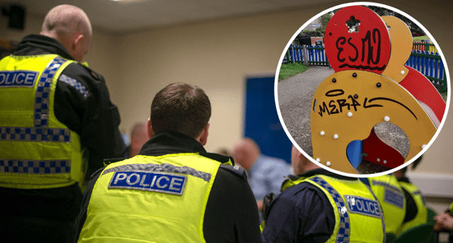 The graffiti happened in Sunderland but was linked to South Tyneside too (Image: Northumbria Police)