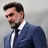 Chairman of Newcastle United, Yasir Al-Rumayyan arrives at the stadium prior to the Premier League match between Newcastle United and Tottenham Hotspur at St. James Park on October 17, 2021 in Newcastle upon Tyne, England.