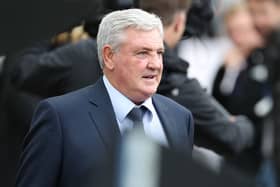 Newcastle United manager Steve Bruce arrives at the stadium prior to the Premier League match between Newcastle United and Tottenham Hotspur at St. James Park on October 17, 2021 in Newcastle upon Tyne, England. 
