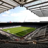 A general view inside the stadium prior to the Premier League match between Newcastle United  and  Southampton at St. James Park on August 28, 2021 in Newcastle upon Tyne, England. 