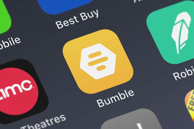The dating app ‘Bumble’ launched in 2014 (Pic from Shutterstock)