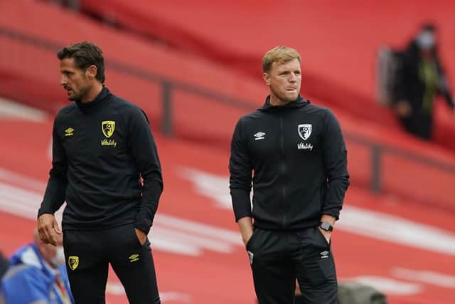 Eddie Howe and Jason Tindall - the duo is expected to link up again at Newcastle.