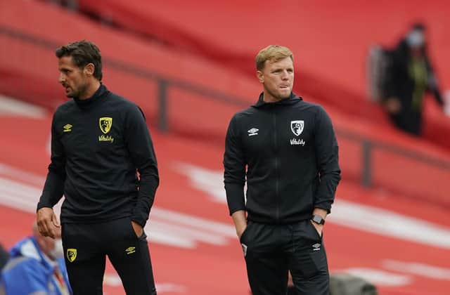 Eddie Howe and Jason Tindall - the duo is expected to link up again at Newcastle.