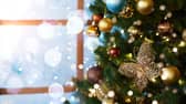 Christmas decorations from Gisela Graham and Lidl, along with Christmas lights 