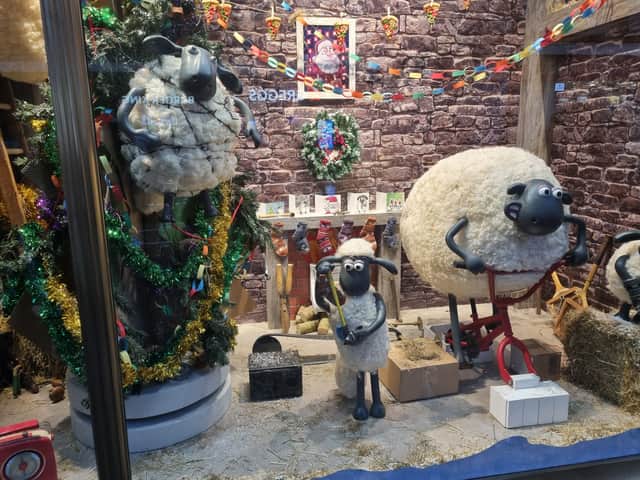Shaun the Sheep fills the Fenwick Christmas window this year