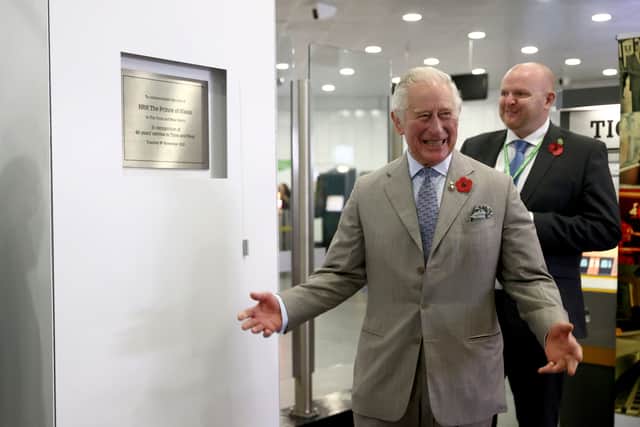The Royal unveiled a plaque at Haymarket (Image: Getty Images)