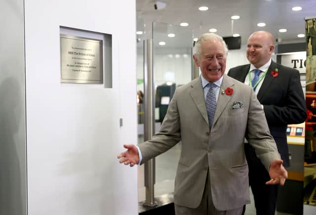 The Royal unveiled a plaque at Haymarket (Image: Getty Images)