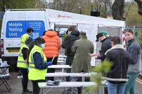 Testing units have been set up across the country (Image: Getty Images)