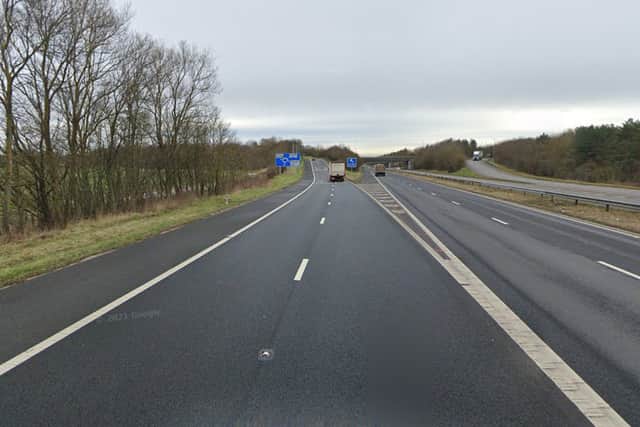 The accident happened on the A194(M) eastbound (Image: Google Streetview)