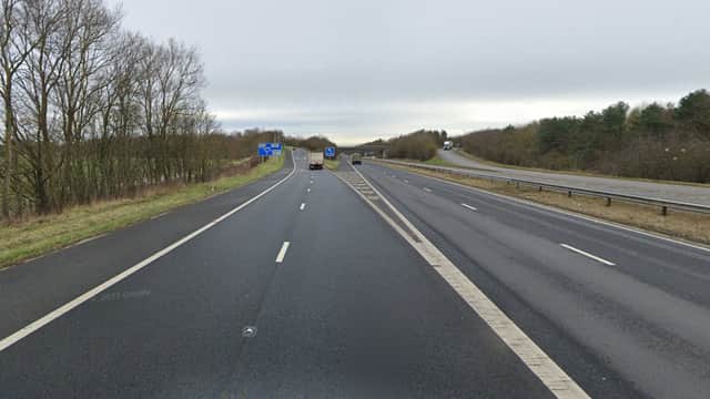 The accident happened on the A194(M) eastbound (Image: Google Streetview)